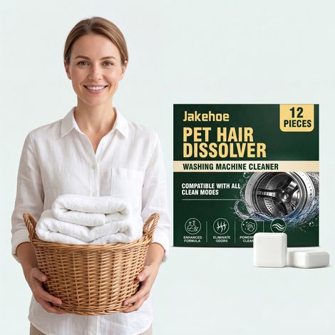 Washing Machine Pet Hair Cleaning Sheets - Pet and Household Daily Cleaning Lint and Hair Filter Sheets - 12 PIECES (1/5)