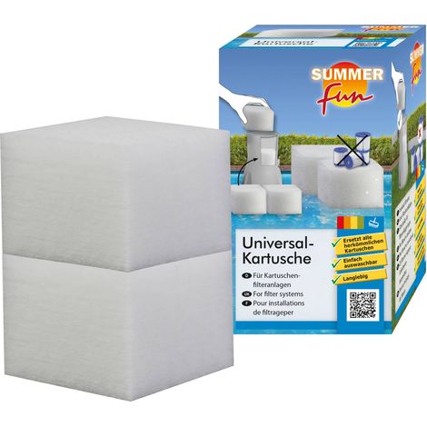 Summer Fun - Universal-Kartusche Cube (Doppel-Pack) für Kartuschenfilter