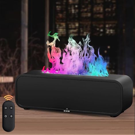 Diffuseur Huiles Essentielles Flamme 250ml D'huiles Couleurs D'arômes Humidificateur d'air avec Effet pour Maison Bureau (1/5)