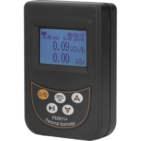 Détecteur de rayonnement nucléaire FS2011 avec pile, compteur Geiger portable pour surveillance radioactive, moniteur de rayons gamma et bêta (1/5)