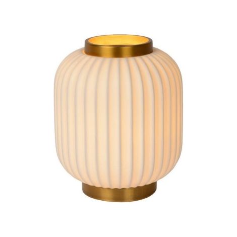 Lampada da tavolo Lucide Gosse porcellana oro E14 40W