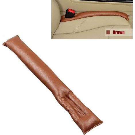 (Marron 1) Poche de rangement pour console de siège auto, boîte de rangement pour couture de siège auto, attache de siège pour Mitsubishi, Audi, Subaru, Renault, Ford, Nissan, Honda (1/5)