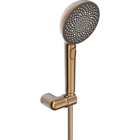 Hansa Aurelia - Set pomme de douche, barre et flexible, 3 jets, bronze brossé 4717012081 (1/2)