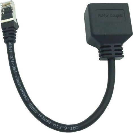 Adaptateur répartiteur RJ45, adaptateur réseau Ethernet RJ45 1 à 2 ports, adaptateur répartiteur de câble réseau pour le bureau et la maison (1/4)