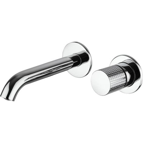 Miscelatore lavabo a muro Jacuzzi Rubinetteria Armonia Grip per piletta Click Clack (1/2)