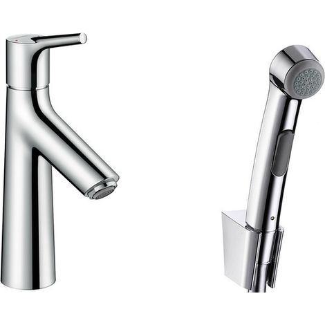 Hansgrohe Talis S - Miscelatore monocomando per lavabo con doccetta Bidette, cromato 72290000 (1/2)