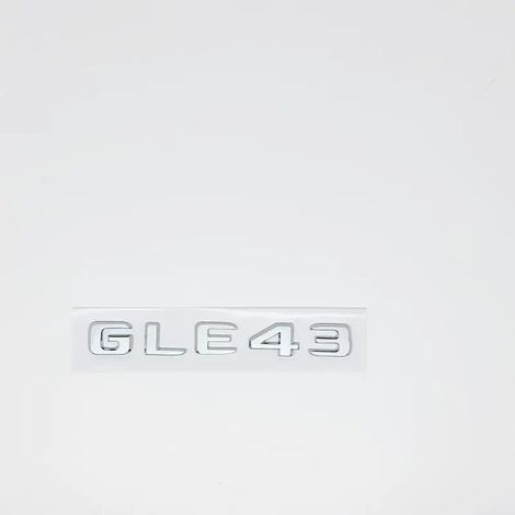 (GLE43 argent) - Emblème Mercedes-AMG GLE W166/W167 - Badge V8 Biturbo 4MATIC+ - Compatible GLE - Autocollant logo latéral/coffre/arrière (1/5)