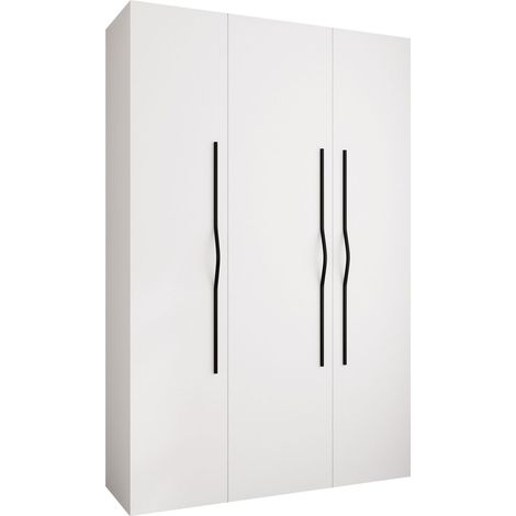Armario Hartford 563, Blanco, 246x160x52cm, Puertas de armario: Con bisagras, Número de estantes: 0 (1/5)
