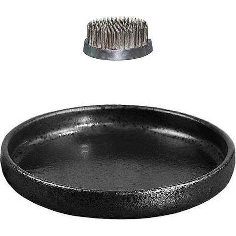 1 ensemble de pots de fleurs de style chinois en céramique, décoration de jardin (noir)-15cm-Black