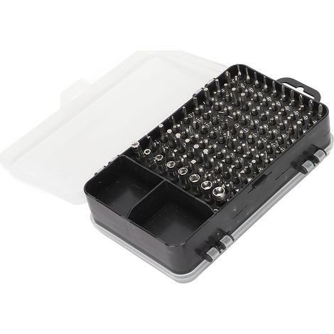 Kit de Tournevis Électronique 112 en 1 Mini Magnétique pour Réparation PC, Laptop et Montre (1/5)