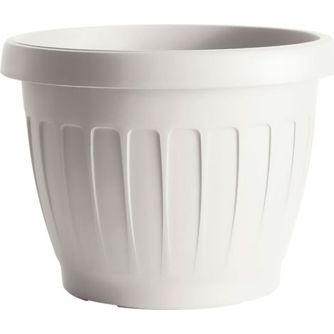 VASO TONDO ø 25 x h.18,5 Lt. 5,7 - bianco - BAMA
