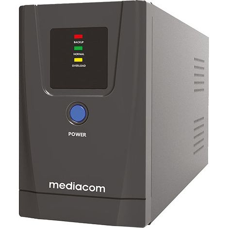 Mediacom Xpower 650 sistema de alimentación ininterrumpida (UPS) Línea interactiva 0,65 kVA 390 W 2 salidas AC (1/2)