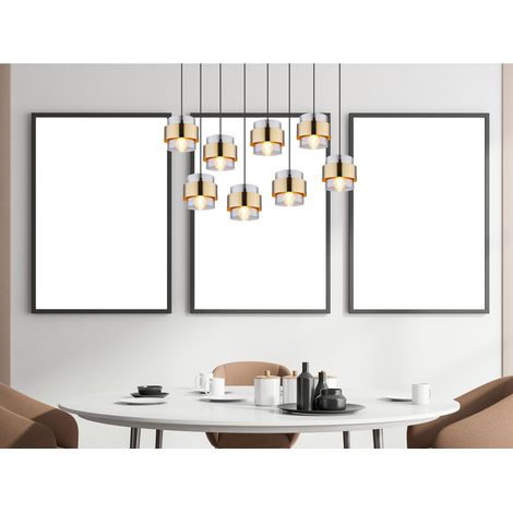 Globo - hängeleuchte - Milley - gold - glas - große esstischlampe (1/5)