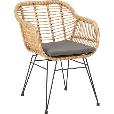 Chaise de jardin PARAMO, imitation rotin (1/4)