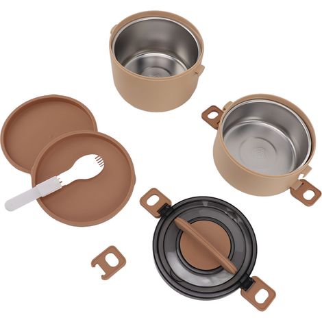 Isolierte Lunchbox aus Edelstahl 304, tragbarer Lunchbehälter, auslaufsicher, Bento-Box mit Deckel, für Büro, Schule, Camping, Schule, Camping, Schule, Camping, für Schule, Mittagessen ... (1/5)