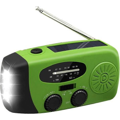 Tragbares Notfallradio mit 2000 mAh Solar-Handkurbel, amerikanisches Modell (1/5)