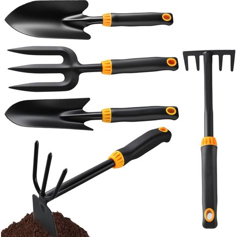 Conjunto De 5 Pás De Jardinagem Para Transplante Ferramentas De Jardinagem Com Pá Para Transplante (1/5)