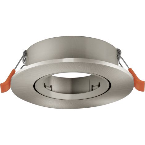 Faretto Incasso Moderno Barranco Gu10 Plastiche Grige 1 Luce Gu10 Ip20 (1/3)