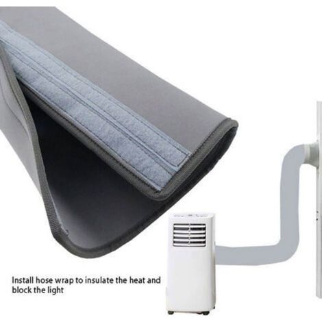 Housse de tube de climatiseur portable,Couverture de tube de climatiseur portable,manchon de protection anti-poussière,pour 59x21in (1/4)