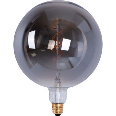 Barcelona Led – Ampoule à incandescence E27 G200 4W – Teinte fumée – 80 lumens – Dimmable – Ø200mm pour lampes de table (1/4)