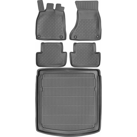 Juego de alfombrillas para coche y maletero para Audi A4 B8 Sedán (2007-2015).