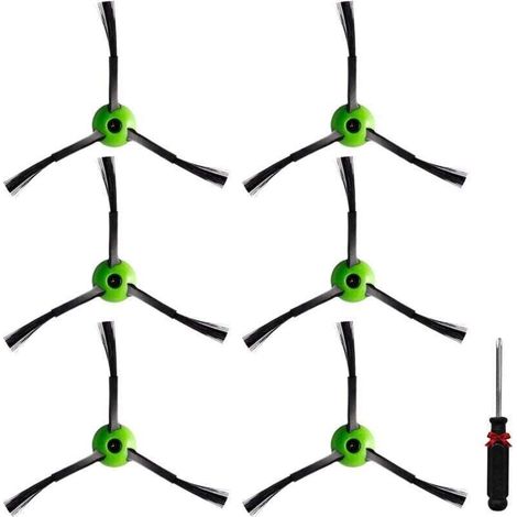 Lot de 12 brosses latérales de rechange pour aspirateur iRobot Roomba j5 j5+ j6 j6+ j7 j7+ j8 j8+ j9 j9+ i3 i4 i5 i5+ i6 i6+ i7 i7+ i8 i8+ e5 e6 5150 6198 7150 7550 j & i & e series (1/5)