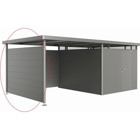 Seitenwand f.Seitendach zu GH HighLine H5 H6 quarzgrau-met.