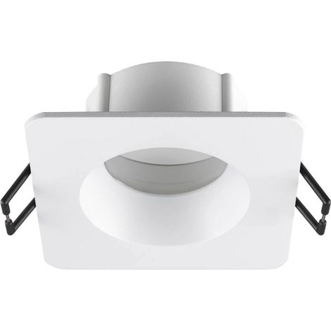 Collerette pour spot encastré NEW TRIA® 68 intérieur carré blanc IP 65 - SLV - 1007348 (1/4)