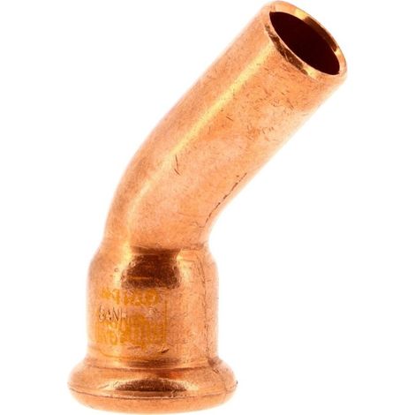 Coude à sertir 45° mâle-femelle Ø18 pour tube cuivre gaz - THERMADOR 1004018