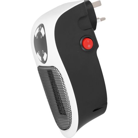 Mini radiateur électrique portable mural 500 W noir et blanc pour la maison (1/5)
