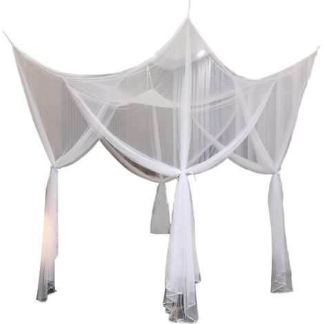 Moustiquaire carrée pour lit, rideaux d'été princesse à motifs (1/5)