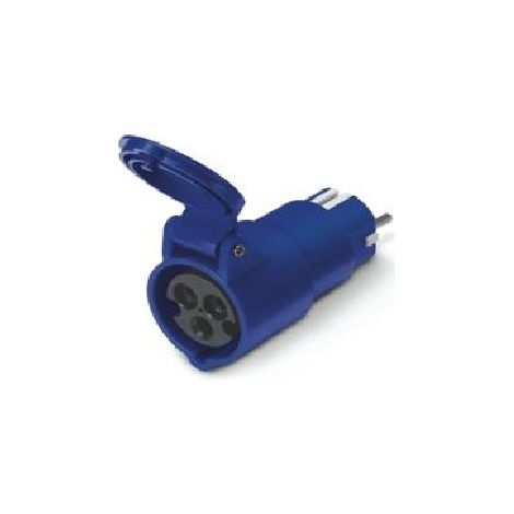 Adattatore ip20 16a 2p+t 250v 6h 3 biv scame serie adapto 610.383