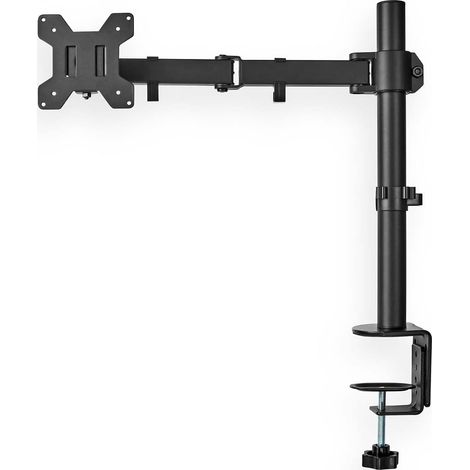 Bras d'écran - Support mural TV - Taille d'écran maximale 27 pouces - Poids maximal 8 kg - VESA 75x75, 100x100 - Noir
