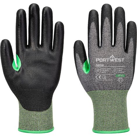 Guanto anti-taglio Cs C15 Pu - Taglia Xxl - Grigio/nero - Portwest