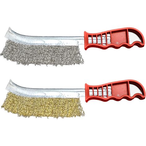 Brosse métallique en laiton et acier, outil de nettoyage antirouille pour barbecue et usage ménager-AquaForge (1/5)