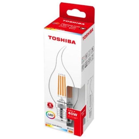 BOMBILLA LED TOSHIBA FILAMENTO CF35 E14 4.5W 2700K