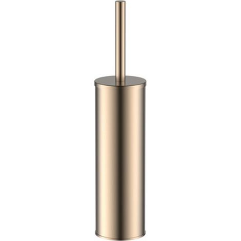 Portascopino WC design cilindrico in acciaio inox finitura PVD oro rosa KAM740GR kamalu