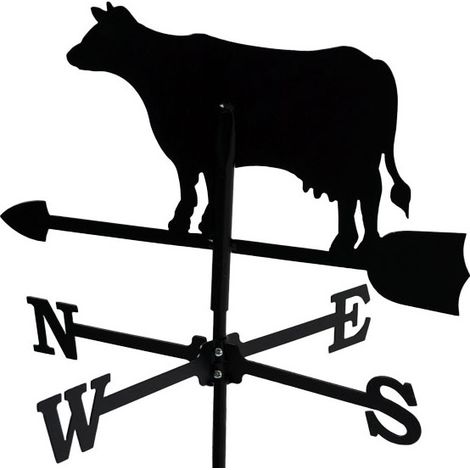 Girouette Vache en fer forgé petit modèle