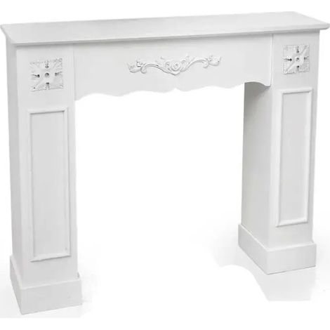 Cornice decorativa blanca 110 x 23 x 94 cm