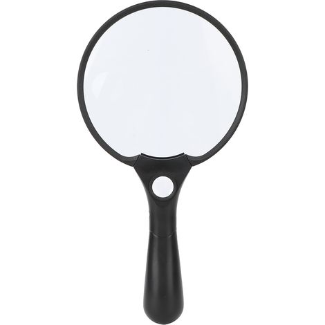 Loupe à main portative pour personnes âgées, loupe grossissante avec 3 LED, idéale pour lecture, inspection de bijoux et travaux de précision. (1/5)
