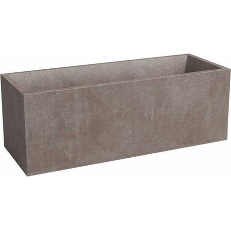 ARTEVASI Jardinière - SYDNEY - Plastique - Taupe - 80 cm - 57 L - Dimensions: 79.5x29.5x29.5 cm (1/2)