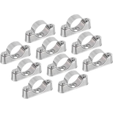 10Pcs Support De Tuyau Support De Tuyau Collier De Serrage Pour Tuyau De 1" (25mm) Fixation Murale Fixation Au Plafond Sangles De Tuyau Rigide Pour Tuyau En Métal Pvc (1/5)