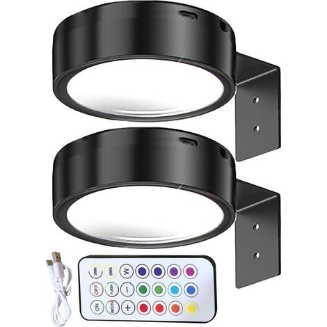 Kabellose Bilderleuchten – 2er-Pack USB-wiederaufladbare Leuchten (1/5)