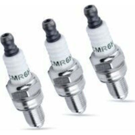 Candela CMR6H per decespugliatore e tosaerba, compatibile con NGK 3365, per modelli FS90, FS100 e FS110. (1/4)