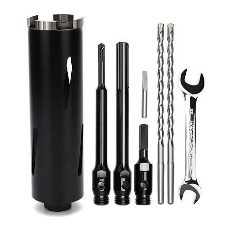 Drill Bit 50 mm, Working Length 200 mm with Sds Plus Coding, 220 mm, Sds Max 220 mm, Hexagonal Coding 110 mm, 10 x 240 mm Centering Point for Masonry (1/2)
