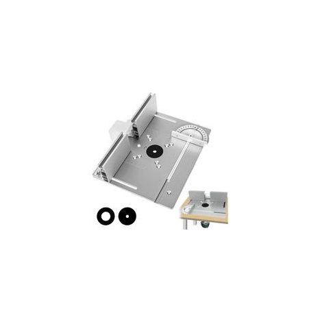 Table DéFonceuse Plaque Aluminium Costume, Table Fraisage Insert Avec Support De Torsion Coudé, DéFonceuse Plaque, Defonceuse A Bois Accessoire Pour Fraisage Rainurage Finition