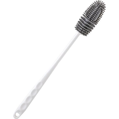 Brosse Silicone À Manche Long - Brosse De Nettoyage Réutilisable pour En Silicone - pour Biberon,Flacon À Vide,Gourde,Vase,Verrerie,Parfait pour Les Petits Cols,Matériau Souple Et Résistant Aux Rayure (1/5)