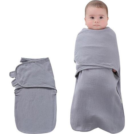 Pucksack für 3-6 Monate aus 100% atmungsaktiver Bio-Baumwolle, Schlafsack geeignet für diese Altersgruppe