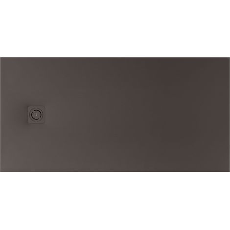 Receveur de douche extra plat en Stonex® Terran-N+Grille Twist - 1400x900mm - Café (1/2)