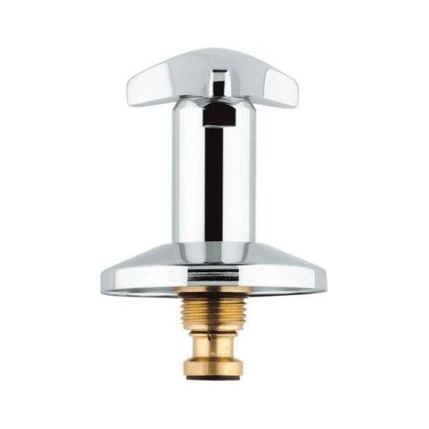 Grohe Oberteil, DN 15, für UP-Ventile DN 15, Trecorn-Griff, Schubrosette, Markierung Rot, Chrom (1/4)
